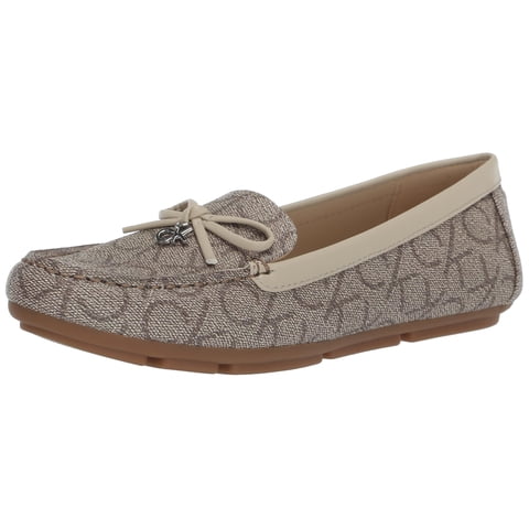 Mocasín Calvin Klein Linca Para Mujer Color Cognac Talla 5.5