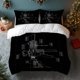 thumbnail image 1 of 3pcs Bedding Set Featuring Gun Disassembly Diagrams Made of Durable And Wrinkle-Resistant Polyester, 1 of 1