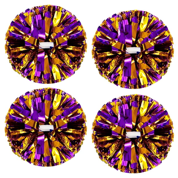 Par de pompones Creatiee con forma de porrista, 2 pares, para escuela, deporte y baile