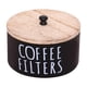 thumbnail image 4 of Portafiltros De Café De Madera Estilo Granja Con Tapa, Organizador De Estación De Café Rústico, 4 of 5