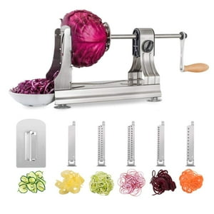 Cortador De Verduras En Espiral Welltobe 6 Hojas Acero Inoxidable