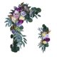 thumbnail image 3 of Decoración De Arco De Flores Artificiales De Seda Pueple Rose Decoración De Flores Para Jardín, 3 of 5