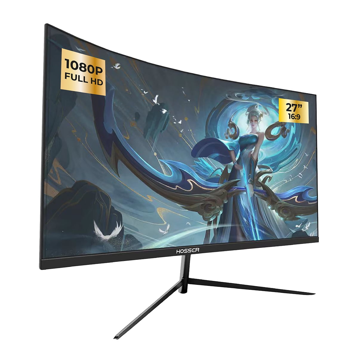 Monitor Gamer Curvo 27 Pulgadas Hosser Fhd Gaming Monitor