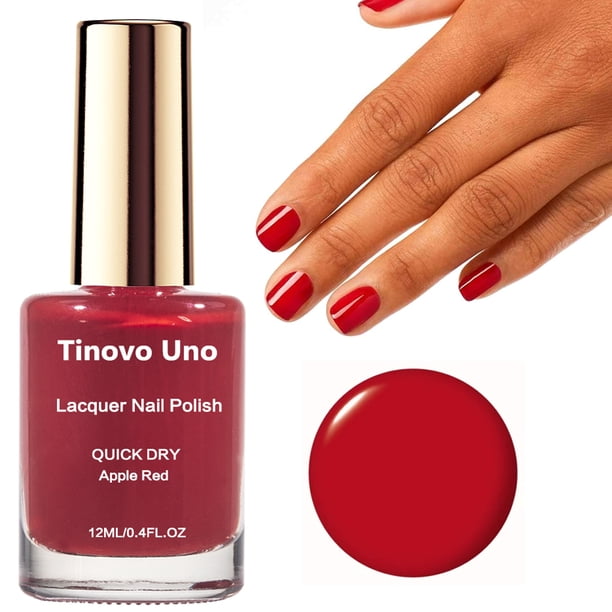 Tinovo Uno White Nail Polish Natural Dry Normal Nail Lacquer Strengthener Treatment Care 12ML Non-peeling Oil-based Nail Enamel