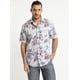 thumbnail image 2 of Guayabera Estampada Blanco Invierno blanco M, 2 of 4