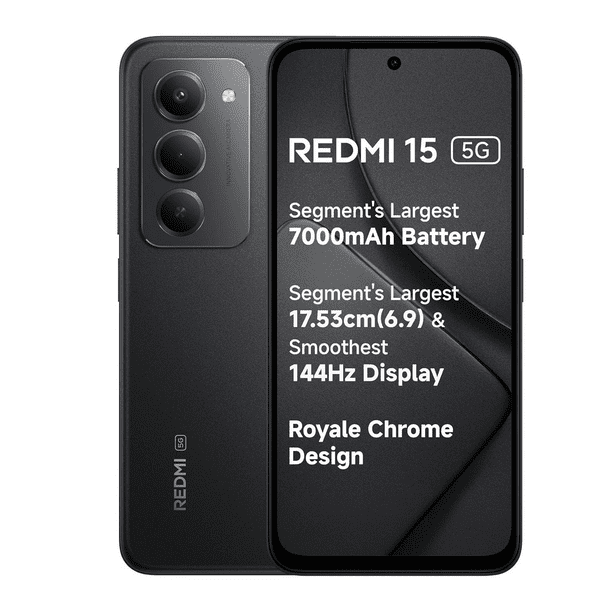 Celular Xiaomi Redmi 15 5G 8gb Ram 256gb Rom Dual Sim Midnight