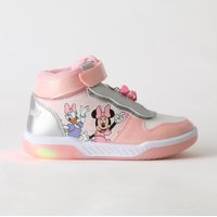 Zapatilla Caña Alta Niña Luces Minnie & Daisy Rosado Disney