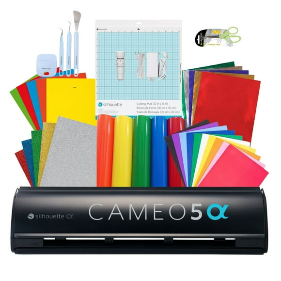 Nuevo Kit papelería Silhouette Cameo 5 Alpha Black