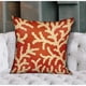 thumbnail image 2 of Cojín Plutus Brands Fire Ridge Orange Floral de 56 x 56 cm, 2 of 3