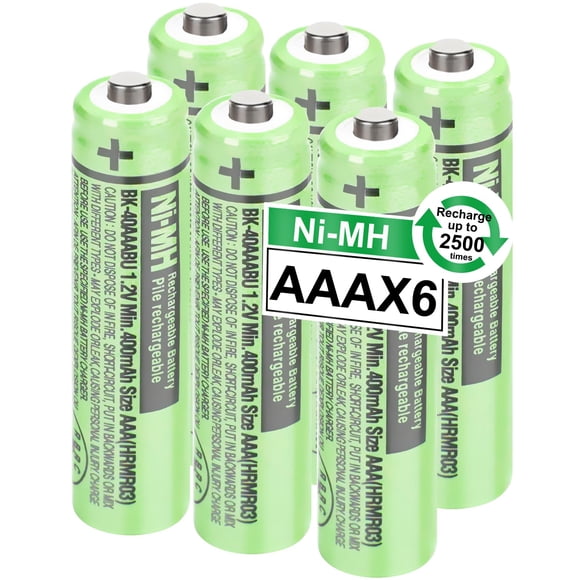 Baterías recargables OSIM BK-40AAABU Ni-MH AAA, paquete de 6 unidades, 400 mAh