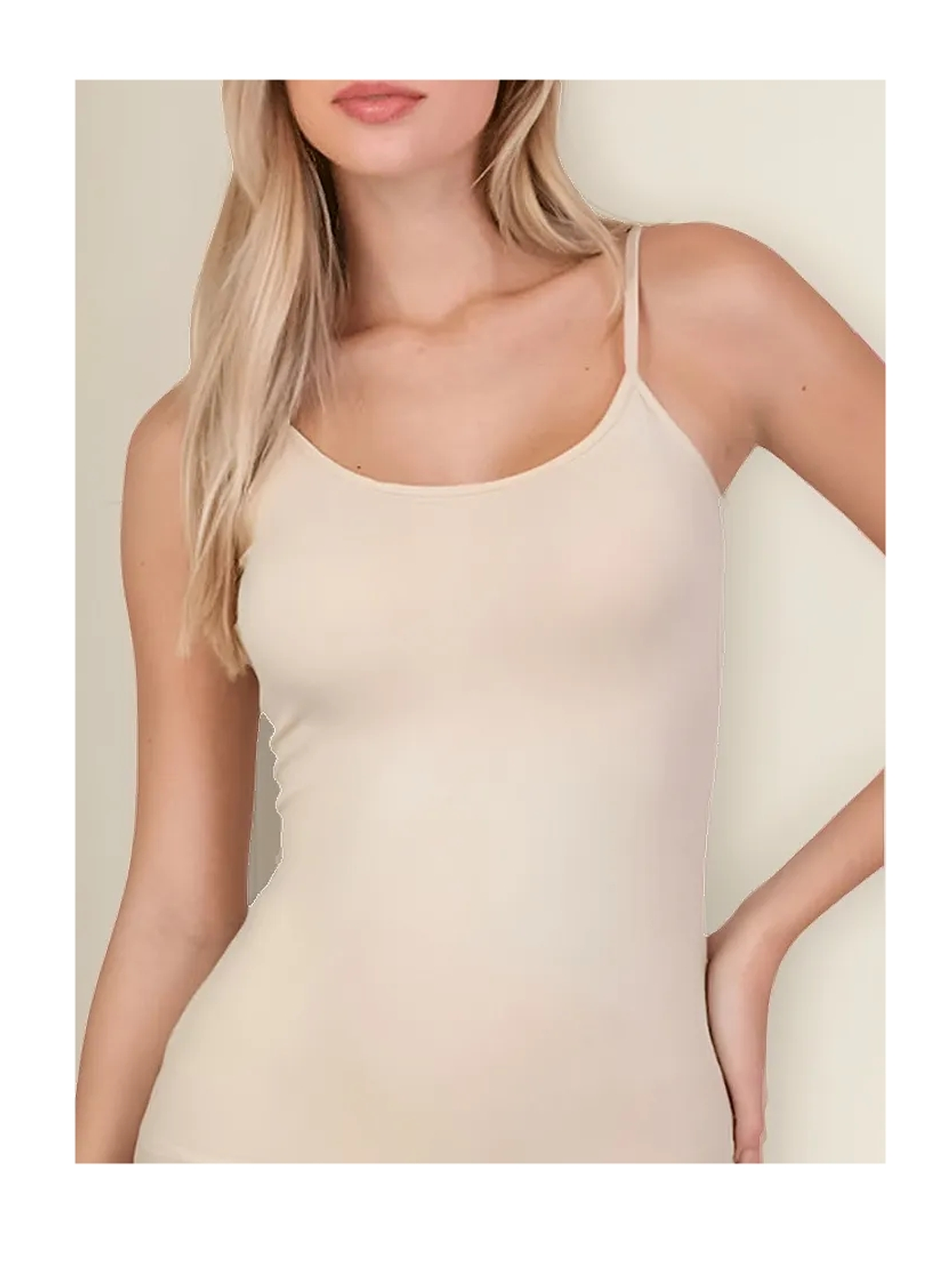 Esmara - Camiseta Con Pabilos Beige Algodón Talla S