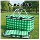thumbnail image 4 of Canasta de Picnic con Aislante Térmico Viajera Plegable verde, 4 of 6