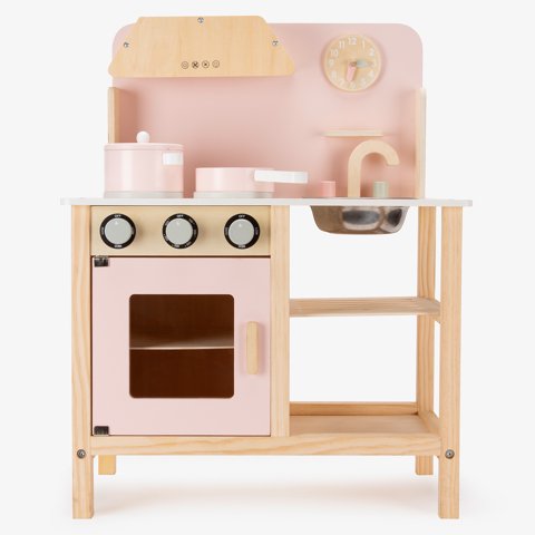Form Design - Cocina Infantil De Madera Maia Rosado