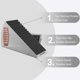 thumbnail image 3 of Tope de puerta Newkiton 2+2 ajustable plateado/negro, 3 of 8