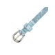 thumbnail image 2 of Cinturones brillantes y relucientes para mujeres, cinturón delgado extra fino de cuero PU de 0.5" de ancho para vestidos de fiesta y jeans 33.9x0.6" azul claro, 2 of 6