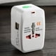 thumbnail image 4 of Adaptador de viaje universal, adaptador de enchufe universal multifunción con 2 puertos USB, Francia, EE. UU., Reino Unido y Australia, adaptador de enchufe todo en uno., 4 of 5