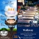 thumbnail image 3 of Luces solares de suelo SOLPEX, paquete de 12 unidades, impermeables para exteriores, 3 of 6