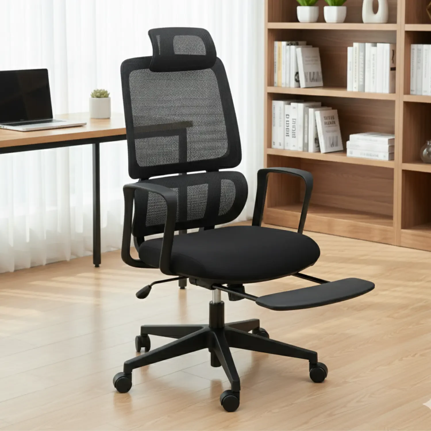 Genérico - Silla Gerencial Ergonómica De Malla Con Soporte Lumbar Para Oficina Ejecutivas