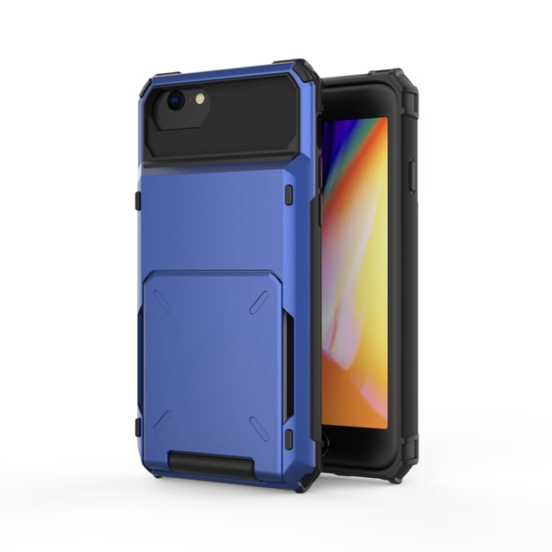2022 iPhone 14/13/12/11 Pro Max X/XS/XR/XS Max SE Wallet Case - Store 5 Cards & Enjoy Dual Layer Shockproof Protection!