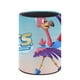 thumbnail image 3 of TOTS-theme Cylinder Pen Holder Pencil Organizer with Flannel Lining PVC Leather Material Cardboard Base for study work 10*8CM, 3 of 6