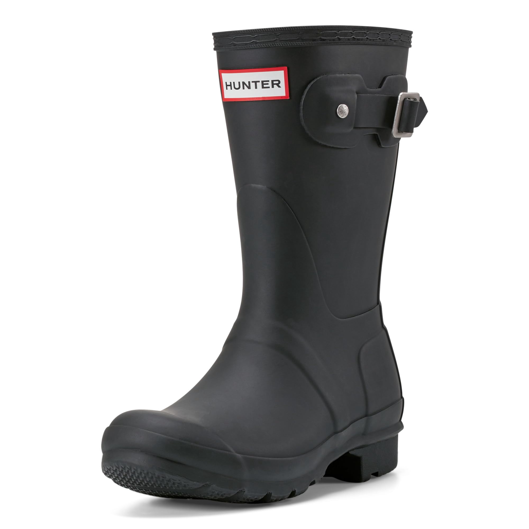 Botas De Lluvia Hunter Original Cortas Impermeables Negras Para Mujer 7us