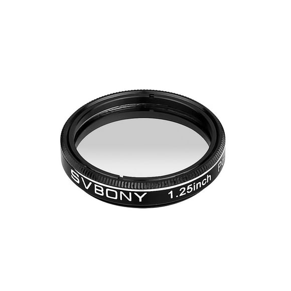 Filtro polarizador lineal SVBONY de 1,25 pulgadas para telescopio, de aluminio anodizado y vidrio óptico para observación lunar y planetaria.