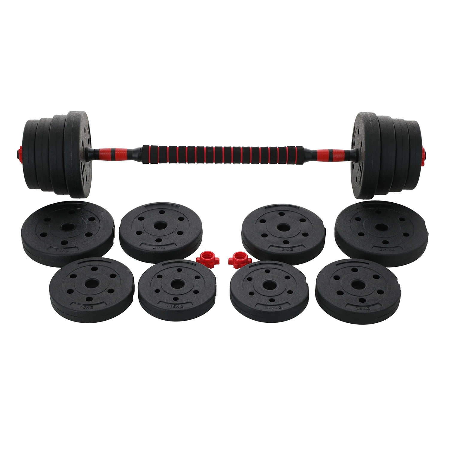 Set Bodytrainer Mancuerna Ajustable Mas Extensión 15 Kg
