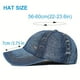 thumbnail image 2 of 1pc Plain Color Cotton Washed Print Adjustable Casual Baseball Cap, For Outdoor Sport, 2 of 2