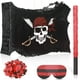 thumbnail image 1 of Kit de piñata pirata con bandera de Sratte con diseño de calavera con bastón y venda, 1 of 3