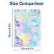 thumbnail image 1 of 100pcs Holographic Bags, Resealable Bags For Small Business With Front Window Sample Bags Candy Bags Sealable Mylar Ziplock Bags, 1 of 3