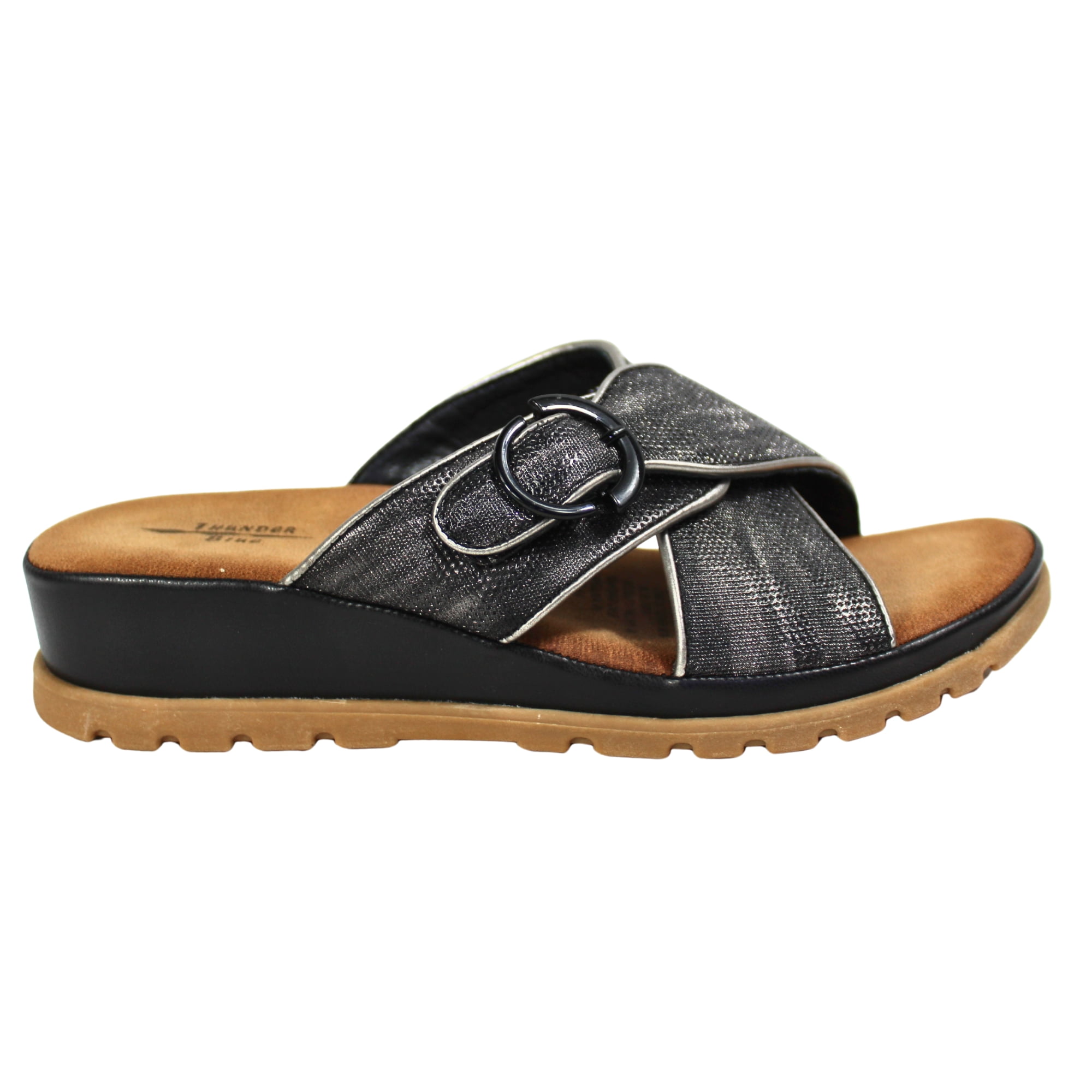 Megabazar Spa - Sandalia Mujer Plataforma 0419-7 Negro