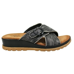 Megabazar Spa - Sandalia Mujer Plataforma 0419-7 Negro