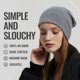 thumbnail image 2 of Gorro ACUSHLA de Lana Merino Tejido Unisex Gris Medio, 2 of 7