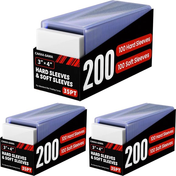 Protectores de Cartas CAKKAGAMA 600 Unidades 2.5 x 3.5 in
