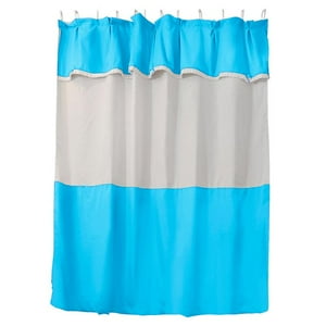 Mallorca - Juego De Cortina Para Baño 6 Piezas Celeste