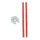 thumbnail image 5 of 1 Par de Rieles para Monopatín Longboard, Protección con 1 Tornillos de Montaje, Accesorios para Monopatín de Surf Al rojo, 5 of 5