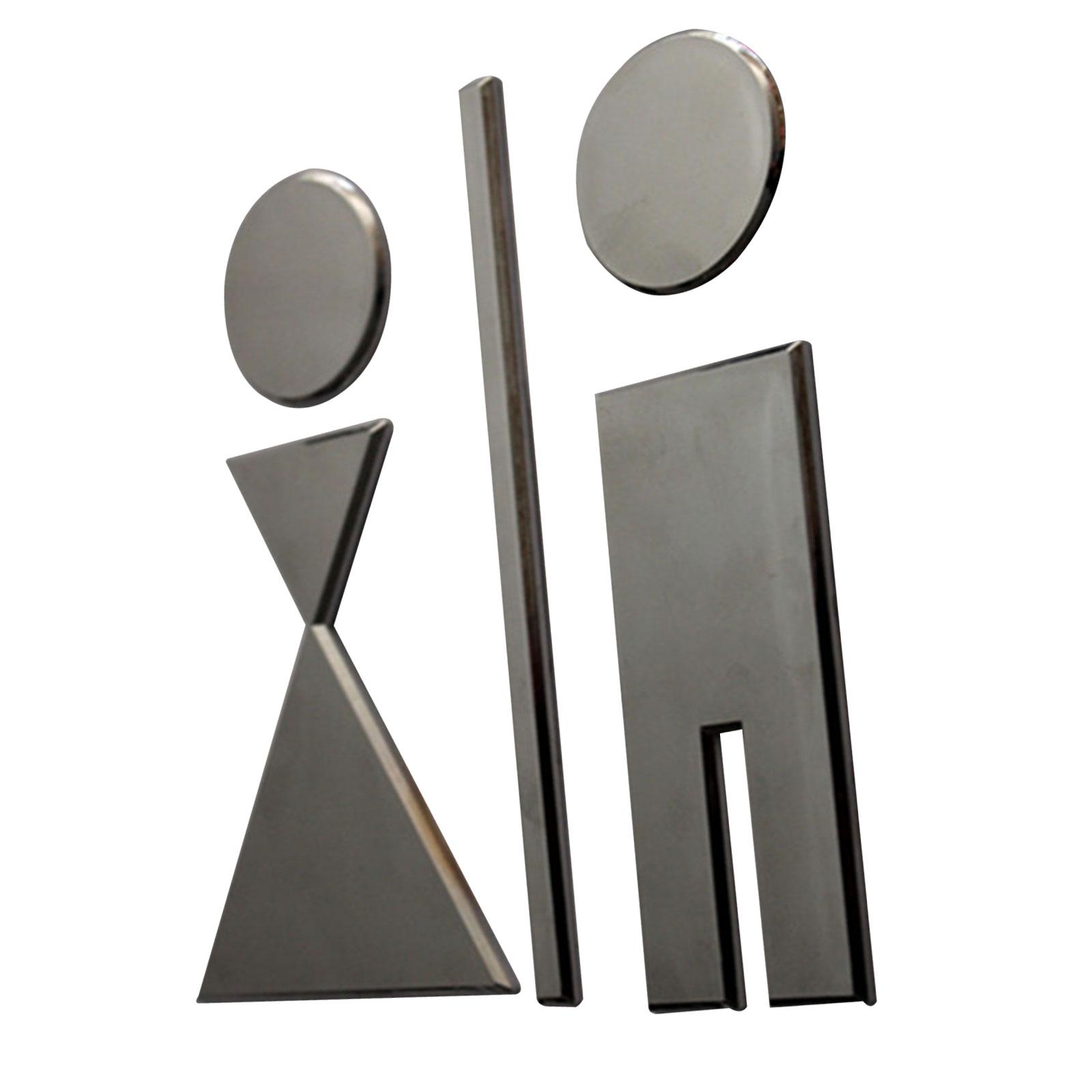 Magideal - Señal De Puerta De Baño, Señal De Baño, Identificación Acrílica, Señalización De Baño, Placa De Puerta De Wc Para Decoración De Puerta O Pared, Bar Co