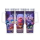 thumbnail image 1 of Intensa-Mente Vaso aislado de acero inoxidable con asa, diseño temático, regalo para familia, amigos y fans; incluye pajita y encaja en el portavasos estándar, 40 oz, 1 of 6