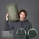 thumbnail image 4 of Mochila Urbana Pumori 22L Impermeable Porta Notebook Lhotse verde Talla única, 4 of 8