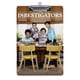 thumbnail image 1 of Los Inbestigadores Portapapeles de acrílico A4, tamaño carta estándar, carpeta con clip 31.8x 21.5CM para estudiantes, profesores y oficina, 1 of 6