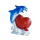 thumbnail image 1 of Estatua De Delfín Estatuilla Figura De Resina Ornamento Granja Animal Marino Escultura Estilo C, 1 of 3