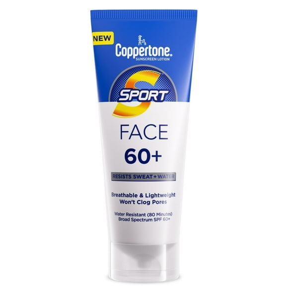 Loción de protección solar Coppertone Sport Face SPF 60+ 75 ml