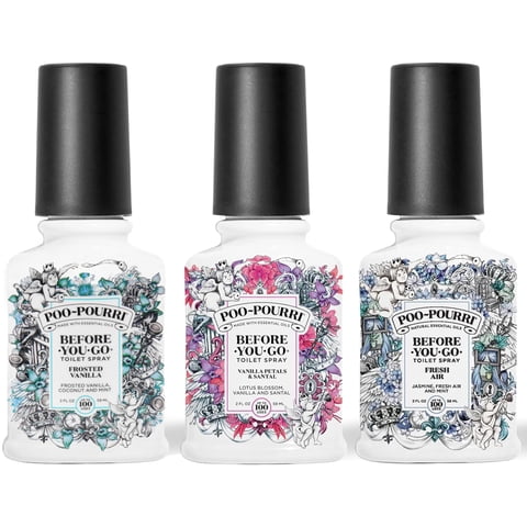 Spray De Baño Poo-Pourri Before-You-Go Spring, Paquete Variado De 60 Ml