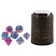 thumbnail image 1 of 7 Dados Poliédricos Para Juegos De Mesa De Mazmorras Y Dragones + Taza De Dados Púrpura Azul, 1 of 3