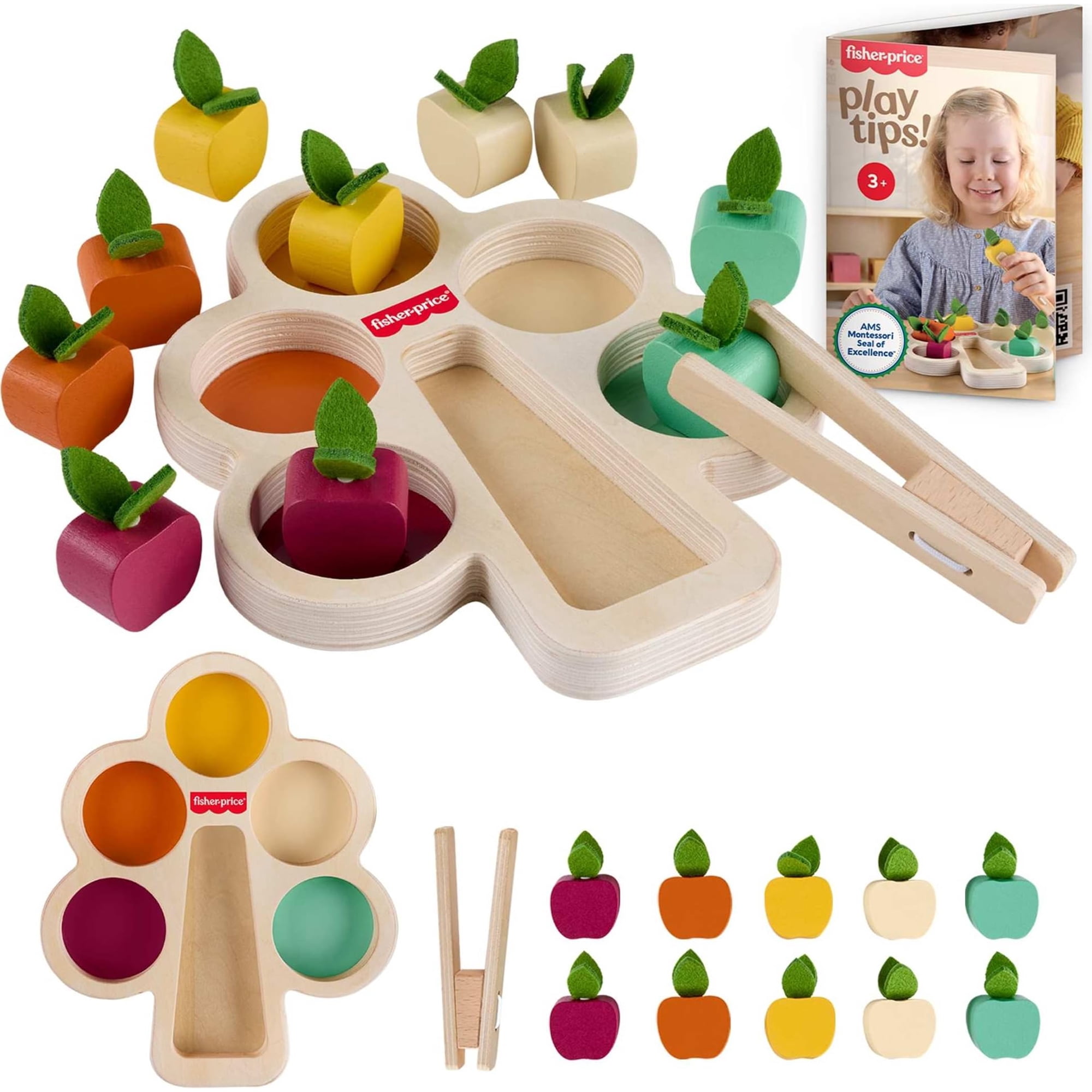 Árbol De Clasificación De Madera Montessori Toy Fisher-price Para Niños Mayores De 3 Años
