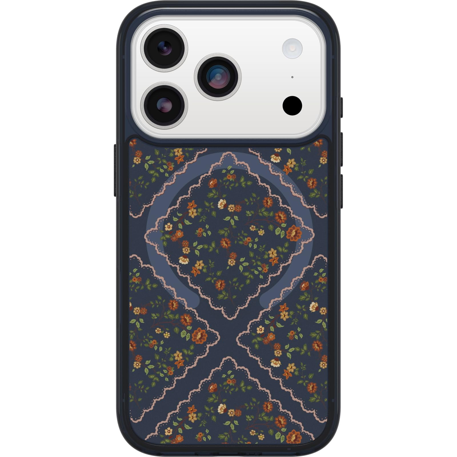 Funda Para Iphone 17 Pro Otterbox Symmetry Floral Blue