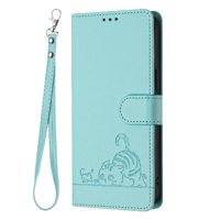 Funda Tipo Cartera Foxdock Para Xiaomi 14 5G Con Soporte, Ranuras, Rfid, Diseño De Gato