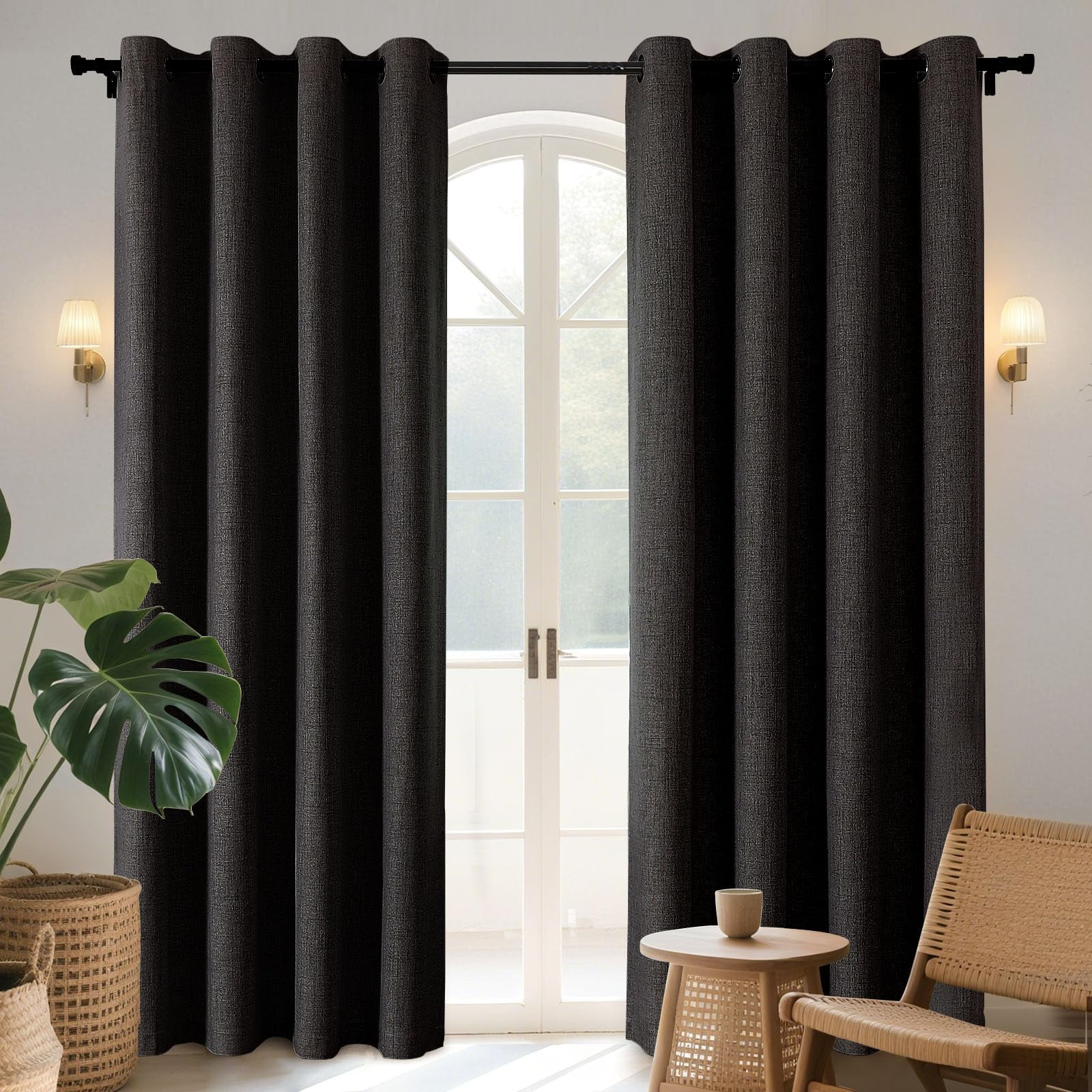 Cortinas Blackout Joydeco 100% Opacas Térmicas 2 Paneles