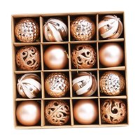 Bothyi - 16X Bolas De Navidad Decoración Adornos Para Árboles De Navidad Para Vacaciones En Casa De Temporada