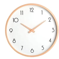 Genérico - Reloj De Muralla Redondo Madera Plástica Clara Análogo